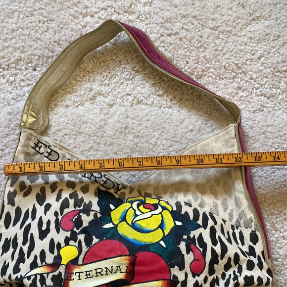 ED HARDY ETERNAL LOVE by Christian Audigier Animal Print Heart handbag - Picture 5 of 12